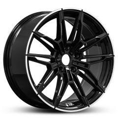 Wheel EURO SPEC REPLICA BEEMA 871 GLOSS BLACK MACHINED LIP