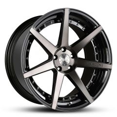 Wheel VERTINI DYNASTY GLOSS BLACK DARK TINT FACE CHROME BOLTS